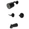 Kingston Brass TwoHandle Tub and Shower Faucet, Matte Black KB8240NFL - alternate 1